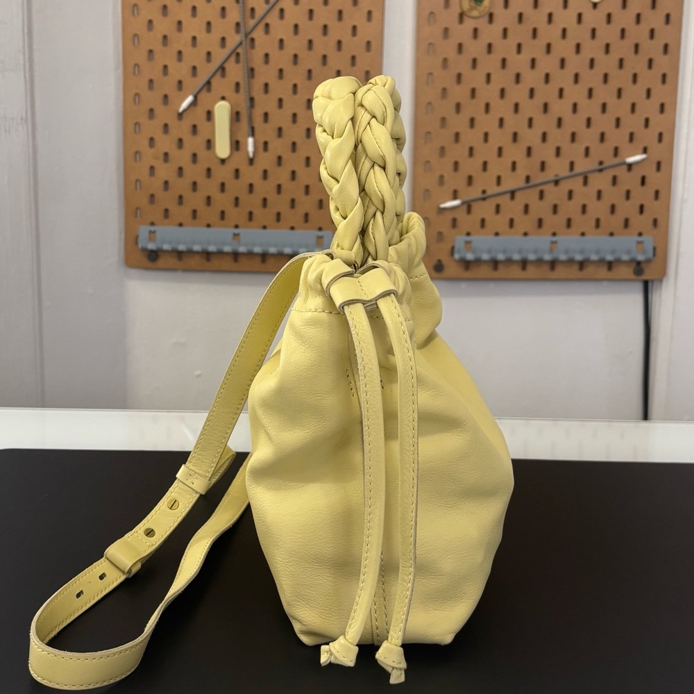 NWT Madewell Womens Butter Yellow The Piazza Mini Crossbody Bag,100% Cow Leather - Picture 5 of 15